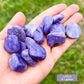 Charoite "Stone of The Dragon" stone from Russia. High Quality, Russian Natural Purple Stone, Polished Crystal. Charoite is known as a soul stone that can provide strong physical and emotional healing energies. FREE SHIPPING available. Natural Russian Charoite. Charoite Tumbled Stones from Russia, Polished Charoite.