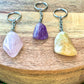 Citrine Tumbled Stone Keychain - Crystal Jewelry - Magic Crystals