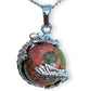 Unakite-Sphere Dragon Pendant Necklace - Dragon Necklace - Magic Crystals