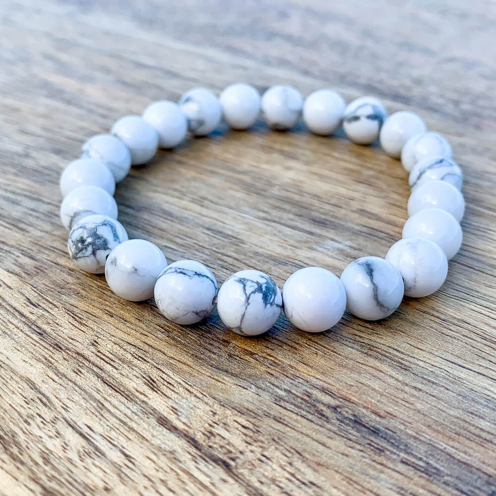 Tibetan Agate/White Turquoise Howlite Bracelet Set – Willow West Jewelry