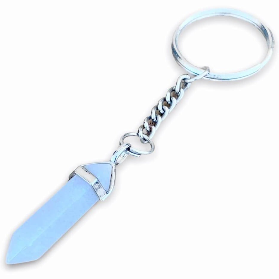 White Jade Keychain. Jade is a symbol of purity and serenity. White Jade Stone Double Point Keychain, Jade -Keychain - Magic Crystals. Shop with free shipping available. We carry a wide variety of cat eyes keychains, gemstones, bracelets, earrings and handmade jewelry. 