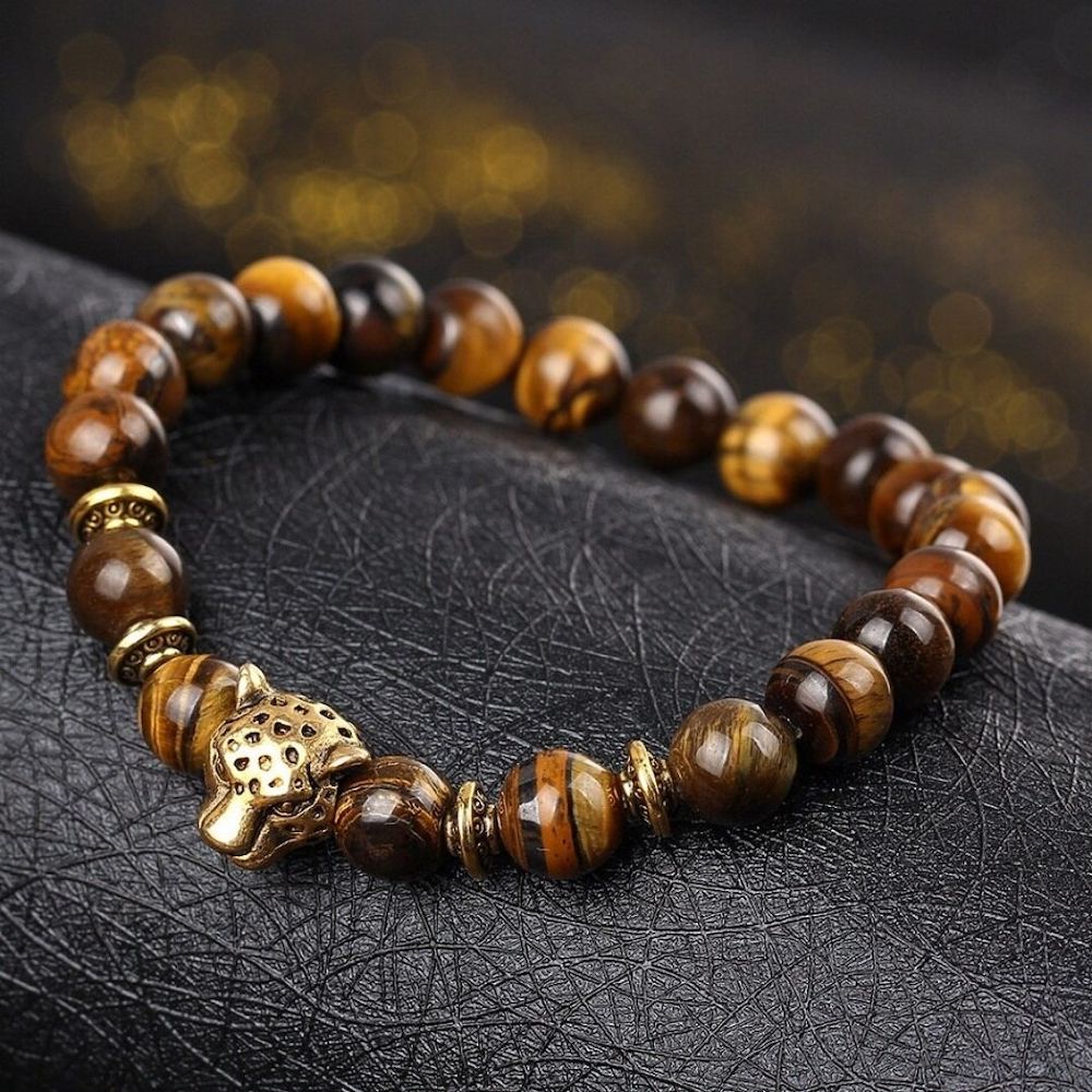 Looking for tiger eye bead bracelets? Shop at Magic Crystals for leopard head beaded bracelets. Yellow Tiger Eye Golden Leopard Bracelet with FREE SHIPPING available. natural Tiger Eye gemstone jewelry for men and women.Looking for tiger eye bead bracelets? Shop at Magic Crystals for leopard head beaded bracelets. Yellow Tiger Eye Golden Leopard Bracelet with FREE SHIPPING available. natural Tiger Eye gemstone jewelry for men and women.