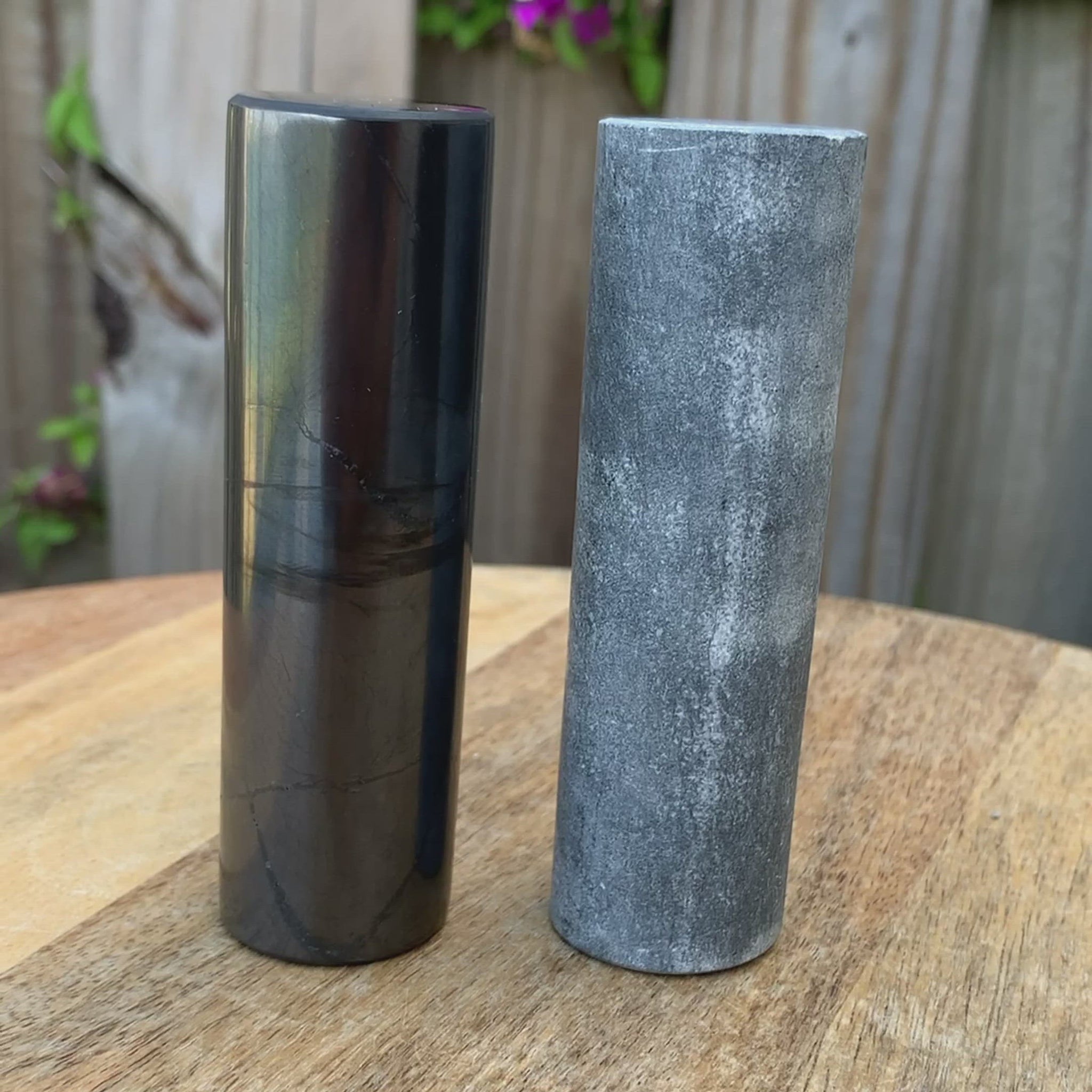 Shop for Shungite at magic crystals. Find Shungite and Soapstone Harmonizers Cylinders EMF Tools at Magic Crystals. Purification, Reiki, EMF Protection.Shungite plates for cell phone Engraved images | Made of natural shungite stone various image | Shungite EMF protection shield.