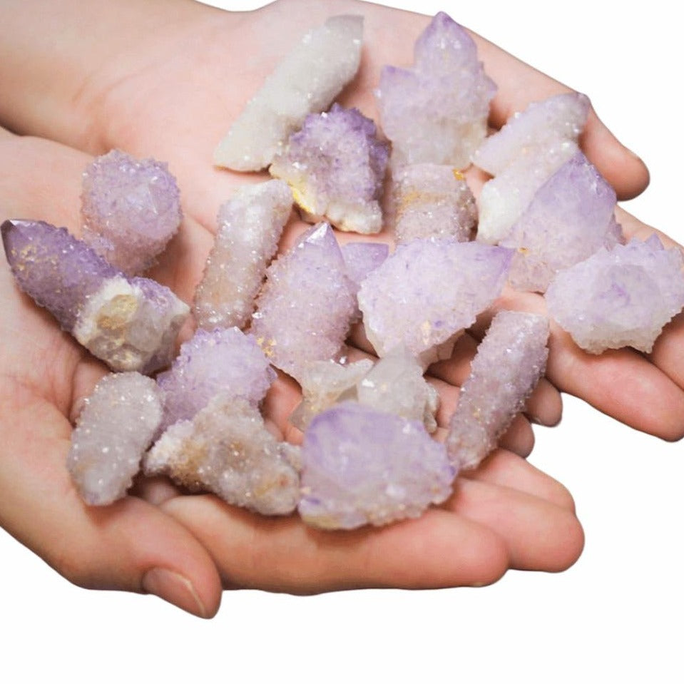 Shop at magiccrystals.com for genuine african spirit Quartz Cluster. Also known as Spirit Quartz Points, Cactus Quartz, Spirit Crystals, Spirit Quartz Crystal and Porcupine Quartz only grow in South Africa. Spirit Quartz promotes the spirit of cooperation and group consciousness. Enjoy FREE SHIPPING.
