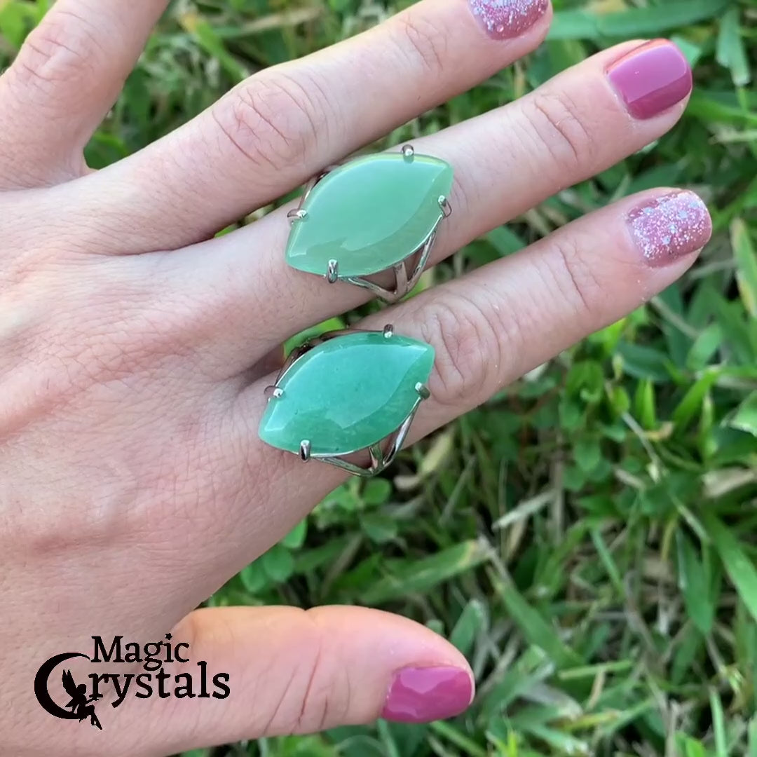    Green-Aventurine-Crystal-Ring. Natural Stone Ring at MagicCrystals.com by Magic Crystals