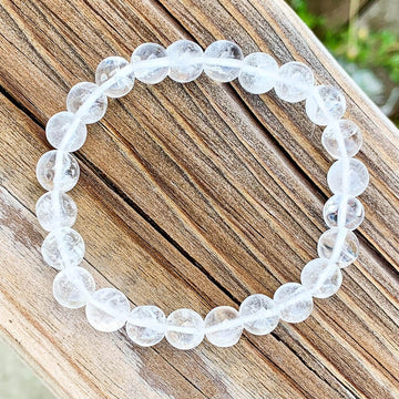 Clear Quartz Bead Stone Bracelet Quartz Jewelry Magic crystals