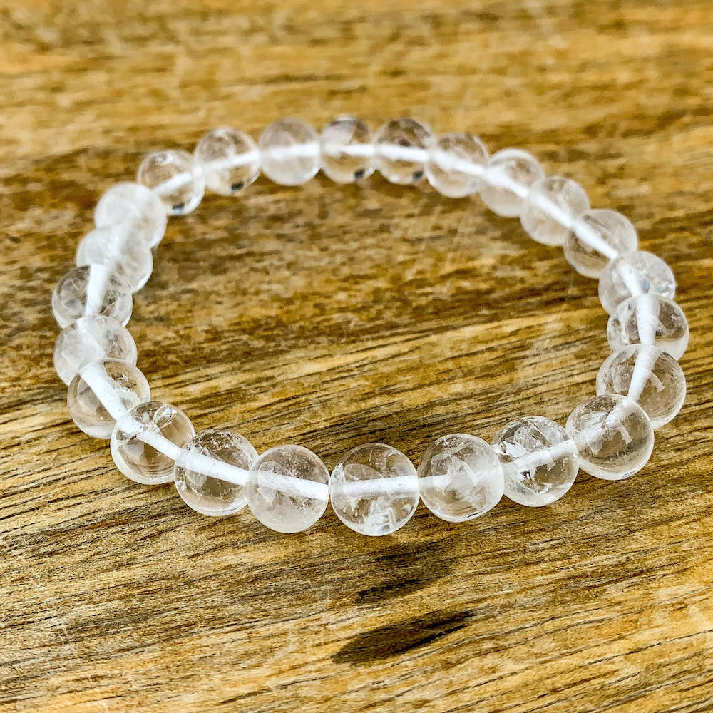 99.9% pure silver Clear crystal bracelet for male and female - 99.9% शुद्ध  चाँदी स्फटिक