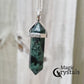Double Point Gemstone Necklace -  Kambaba Jasper. Looking for a handmade Crystal Jewelry? Find genuine Double Point Gemstone Necklace when you shop at Magic Crystals. Crystal necklace, for mens and women. Gemstone Point, Healing Crystal Necklace, Layering Necklace, Gemstone Appeal Natural Healing Pendant Necklace. Collar de piedra natural unisex.