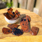 Shop at Magic Crystals for Mahogany Obsidian Slabs, Mahogany Polished Free forms. Natural Mahogany Obsidian Gemstone for PROTECTION and GROUNDING. Magiccrystals.com offers the best quality gemstones. FREE SHIPPING AVAILABLE