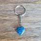 Blue Jasper Gemstone Heart Handmade Keychain-Keychains-Magic Crystals