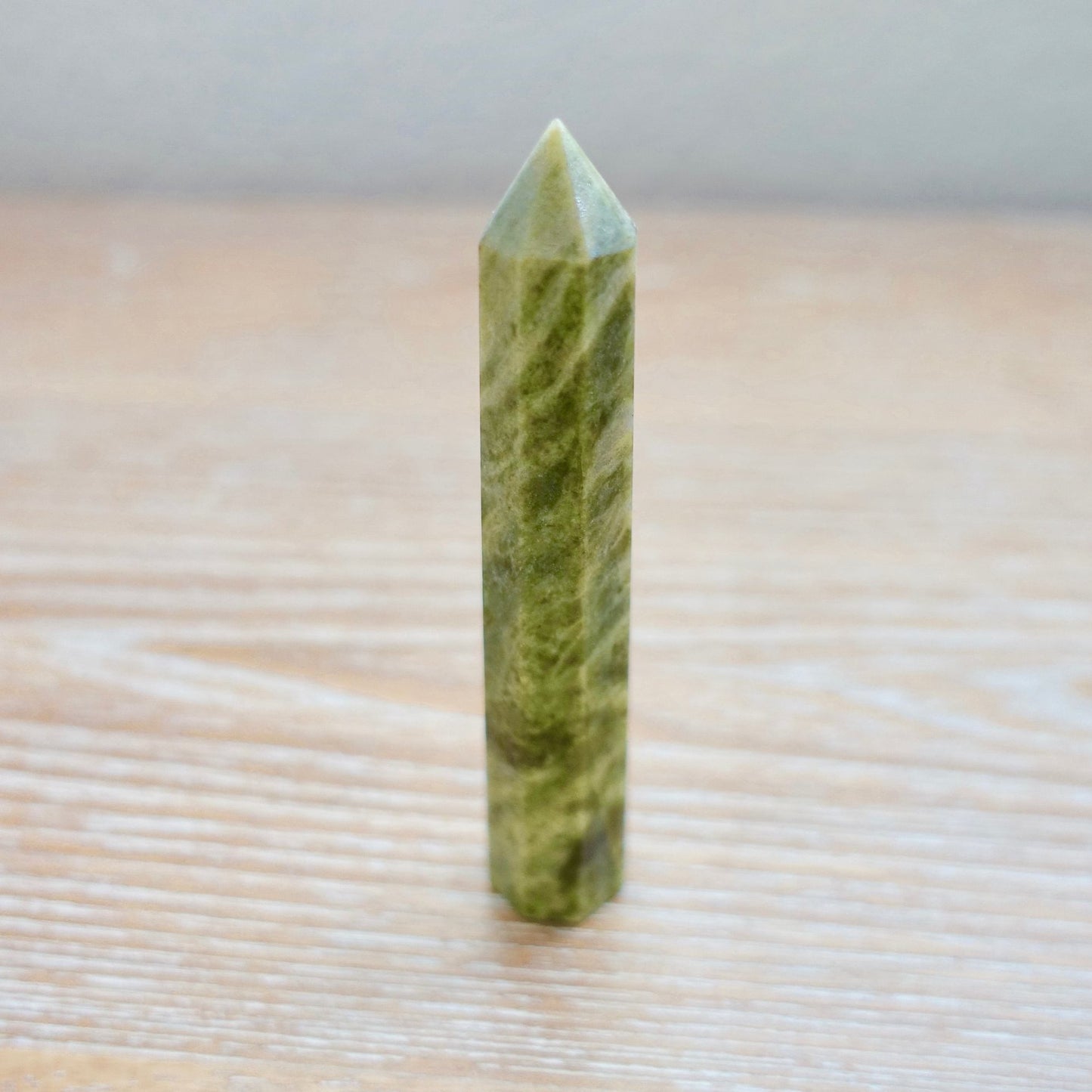 Looking for Vesuvianite Stone Obelisk, Vesuvianite Idocrase Tower? Shop at Magic Crystals for genuine Vesuvianite Single Pointers, Vesuvianite Wands and Towers. These Vesuvianite obelisks hold a power all their own as they symbolize the ancient obelisks found in Egypt. Shop at magiccrystals.com