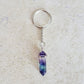 Fluorite Stone Double Point Keychain-Keychains-Magic Crystals