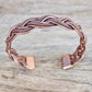 Powerful Copper Bracelet Handmade Cuff Wristband - Magic Crystals - Copper Bracelet