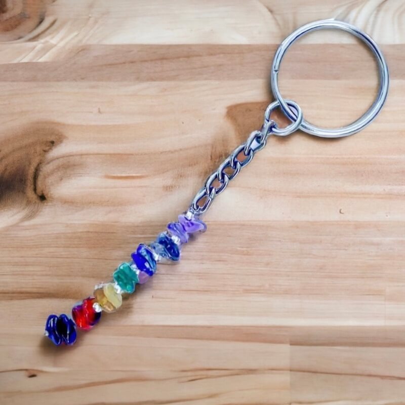 7 Chakra Gemstone Keychain Stone - Chakra Jewelry - Magic Crystals