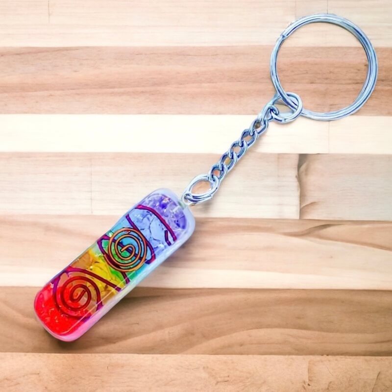 Shop the Best Quality 7 Chakra Gemstone Keychain Stone at Magic Crystals. It will help activate your Chakras to Bring Balance and Energy into your Life. This Handcrafted Design Features Healing and Aline the Energy of the Body. Buy this Unique Handmade Keychain Piece at our Store and enjoy FREE SHIPPING. 
